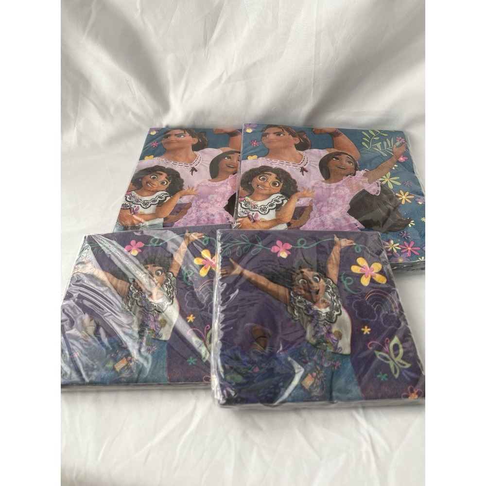 Disney Encanto Napkins Lot of 4 Amscan 64 Count Party Luncheon Beverage